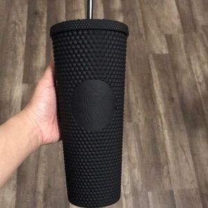 Rare 2019 Starbucks Matte black spiked tumbler